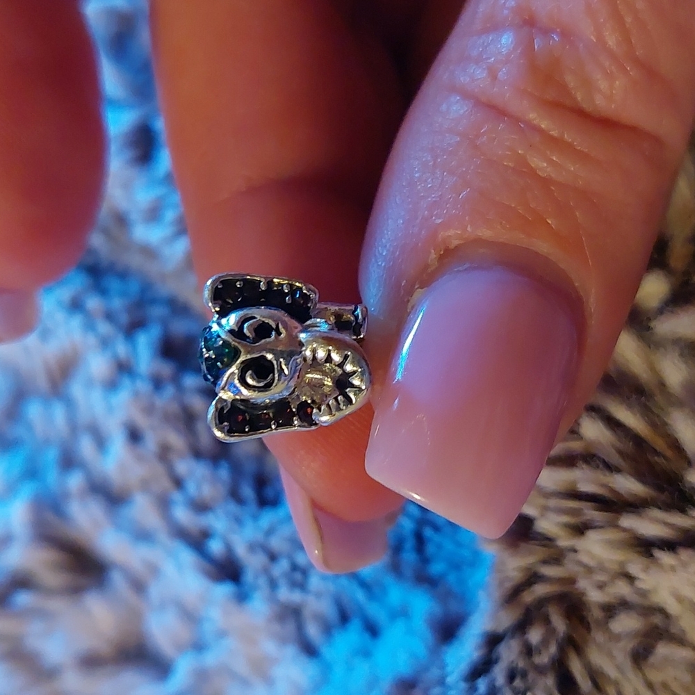 Cute silver elephant charm